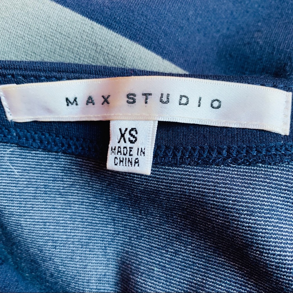 Max Studio Blue Stripped Dress 👗 - Picture 3 of 3